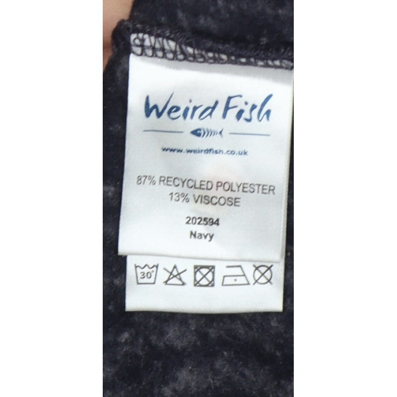Weird Fish Men’s Grey 2XL 1/4 Zip Fleece Sweatshirt Logo