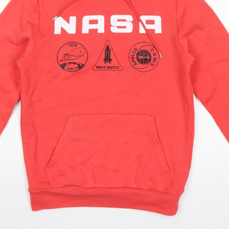 Primark Men’s Red XS NASA Space Graphic Pullover Hoodie