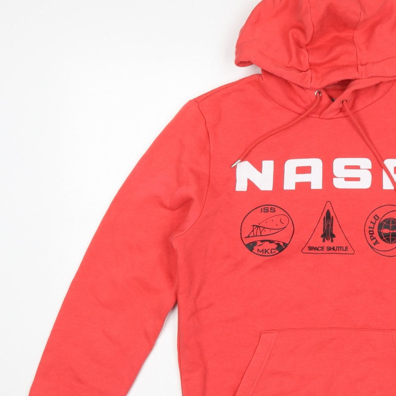 Primark Men’s Red XS NASA Space Graphic Pullover Hoodie