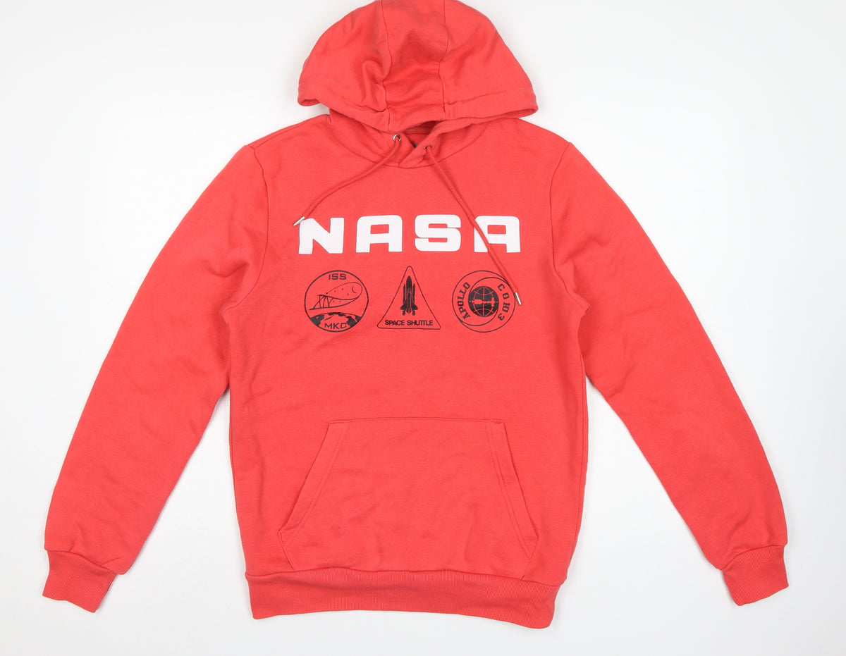Primark Men’s Red XS NASA Space Graphic Pullover Hoodie