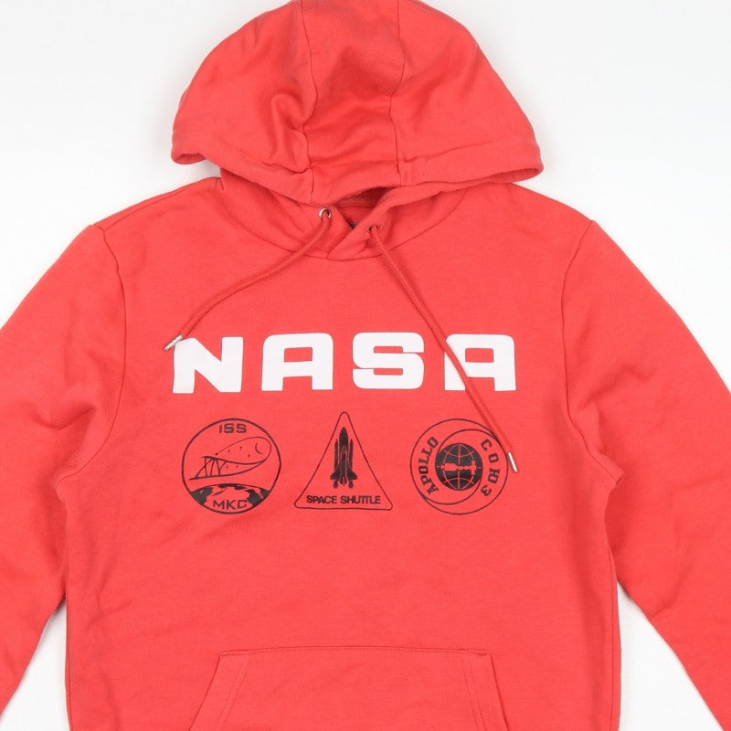 Primark Men’s Red XS NASA Space Graphic Pullover Hoodie