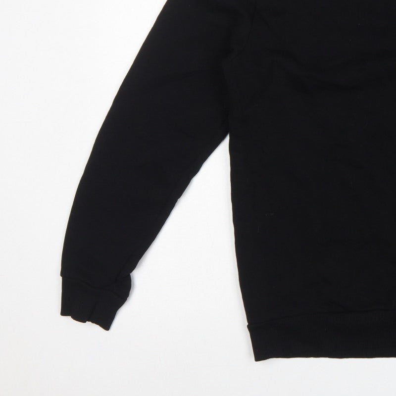 Only & Sons Men’s Black S Crew Neck Pullover Sweatshirt Cotton Blend