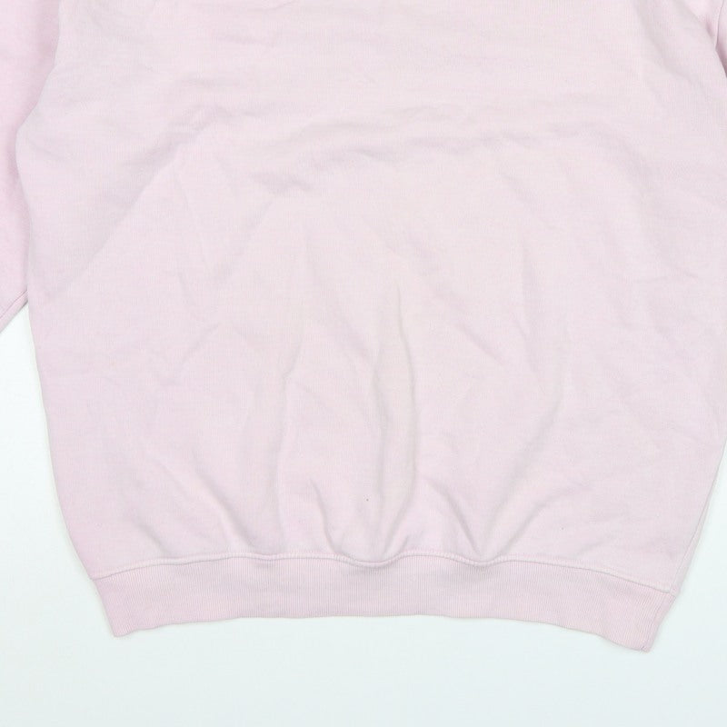 PrettyLittleThing Women's Pink L Pullover Crew Neck Sweatshirt