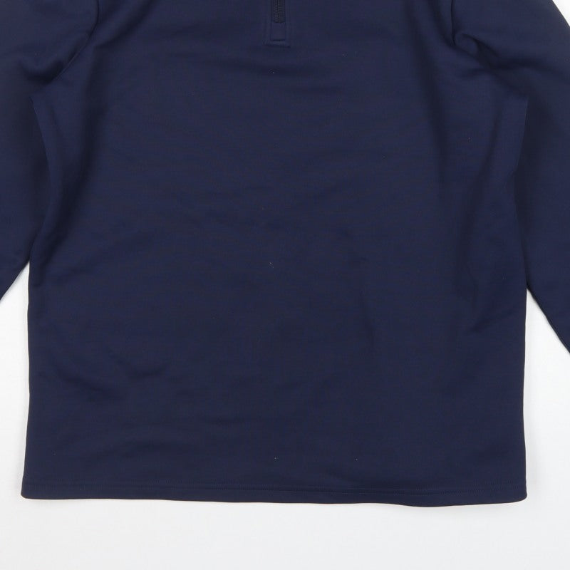 Castore Men’s Blue M 1/4 Zip High Neck Sweatshirt