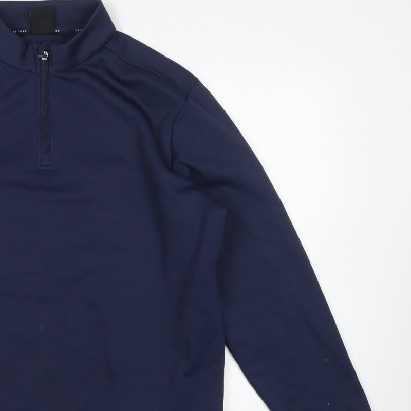 Castore Men’s Blue M 1/4 Zip High Neck Sweatshirt