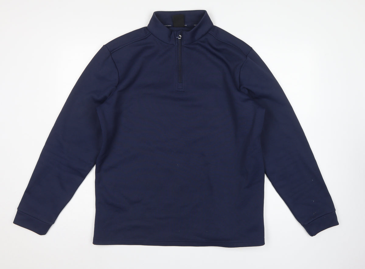 Castore Men’s Blue M 1/4 Zip High Neck Sweatshirt