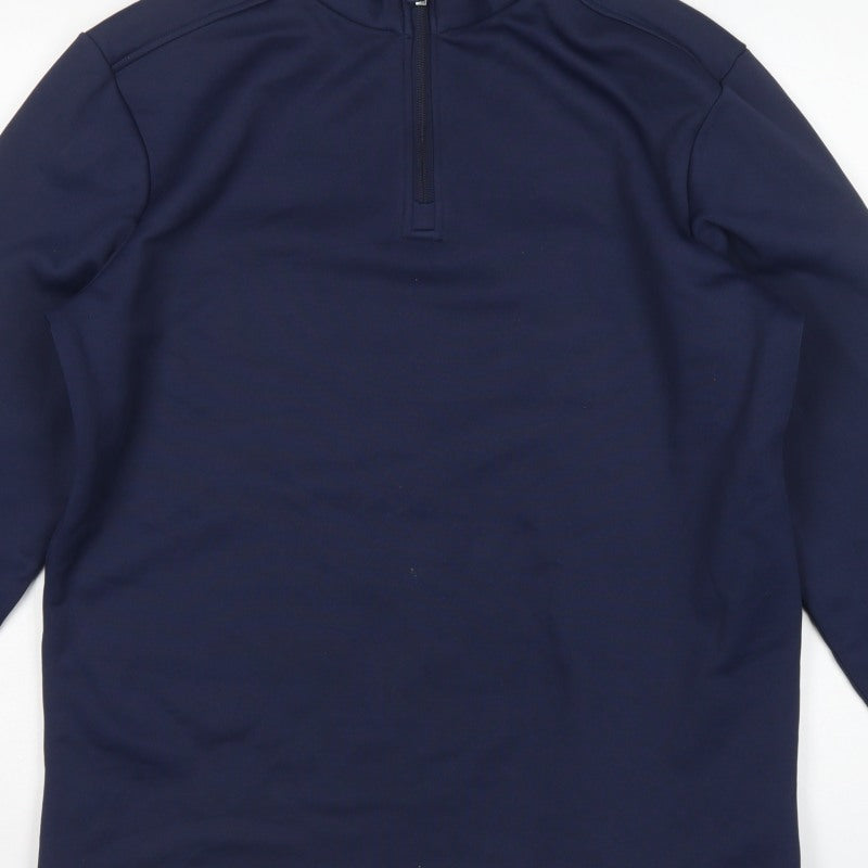 Castore Men’s Blue M 1/4 Zip High Neck Sweatshirt