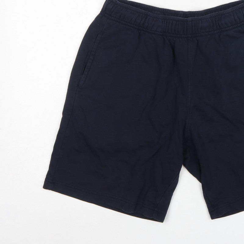 Champion Men’s Blue Large Logo Elastic Waist Sweat Shorts