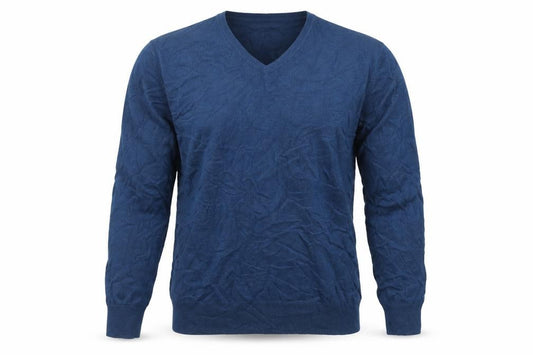 Autograph Men’s Blue Cashmere Angora V-Neck Knit Pullover Jumper L