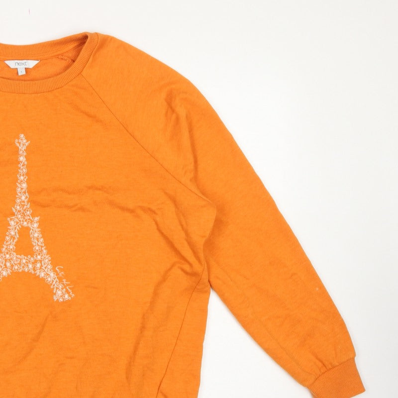 Next Women’s Orange L Paris Eiffel Tower Floral Graphic Sweatshirt