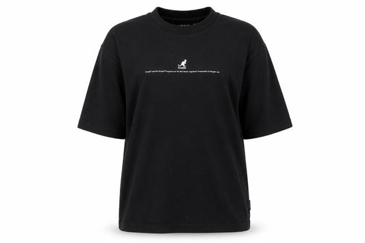 Kangol Women’s Black M Basic Logo Crew Neck Cotton T-Shirt