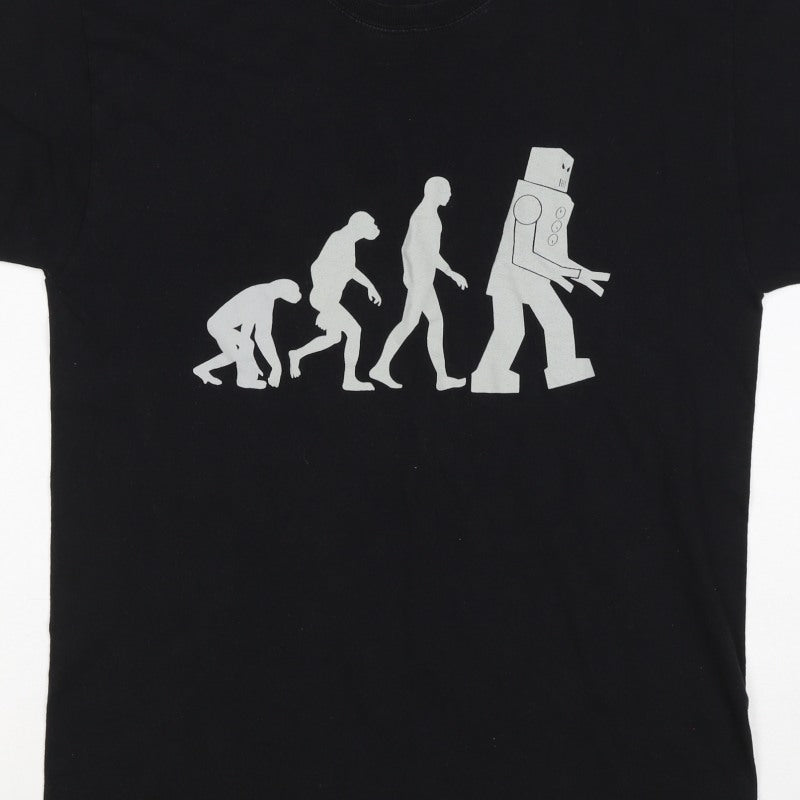 Champion Men’s Black M Robot Evolution Graphic Print T-Shirt