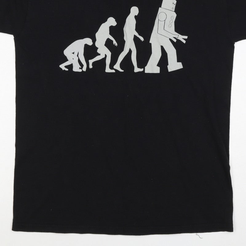 Champion Men’s Black M Robot Evolution Graphic Print T-Shirt