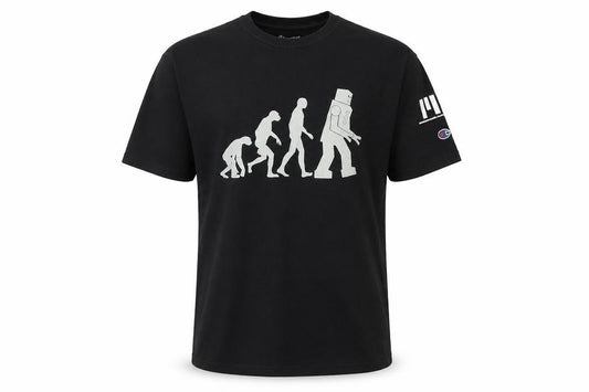 Champion Men’s Black M Robot Evolution Graphic Print T-Shirt