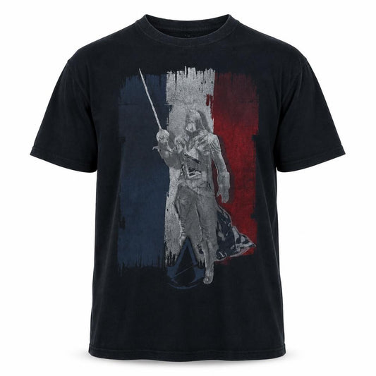 Assassin's Creed Unity Men's Black L Graphic Print Cotton T-Shirt