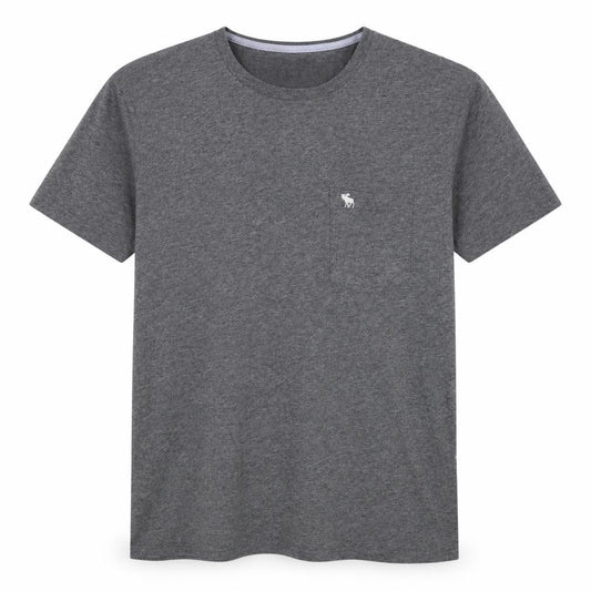 Abercrombie & Fitch Mens Grey M Soft AF Pocket Logo T-Shirt