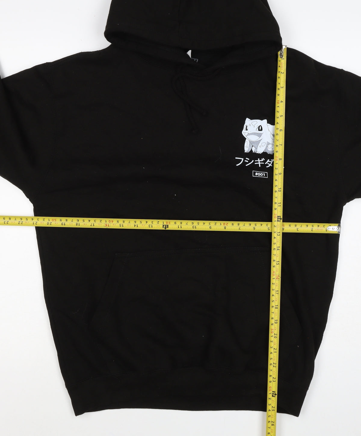 Just Hoods Men’s Black M Pokémon Bulbasaur Graphic Print Pullover Hoodie