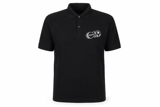Russell Mens Black M Carling Premiership Embroidered Football Polo