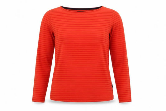 Rohan Women’s Orange Striped Long Sleeve Jersey T-Shirt Size M
