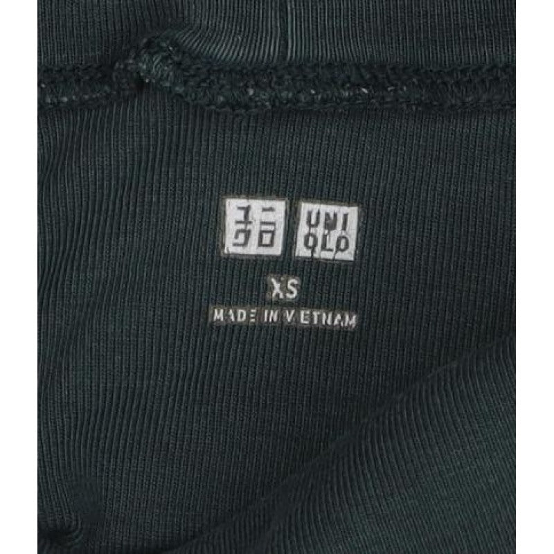 UNIQLO Women Black XS Roll Neck Long Sleeve Basic Jersey Top
