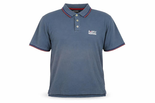 Help for Heroes Men’s Blue XL Cotton Logo Polo Shirt