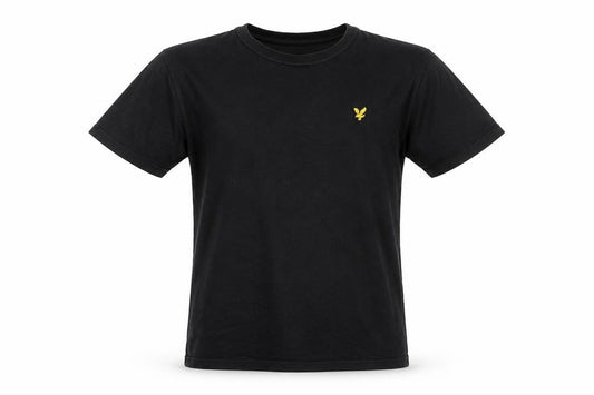 Lyle & Scott Boys Black 12-13 Years Basic Logo Crew Neck T-Shirt