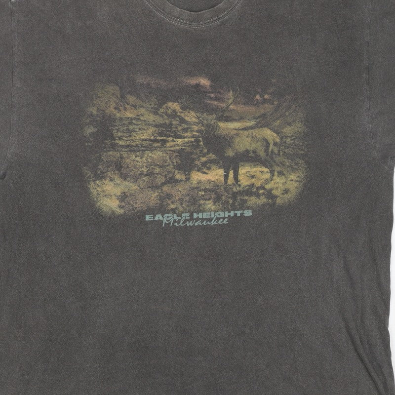 Nasty Gal Women’s Grey M Basic Eagle Heights Graphic T-Shirt