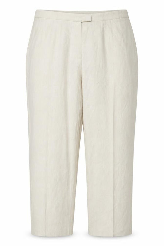 Ann Harvey Women Ivory Size 22 Tapered Lightweight Trousers