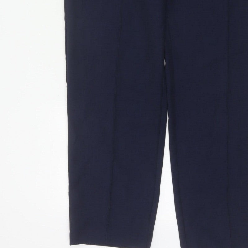 Marks and Spencer Women’s Navy UK 16 Tapered Pull-On Trousers