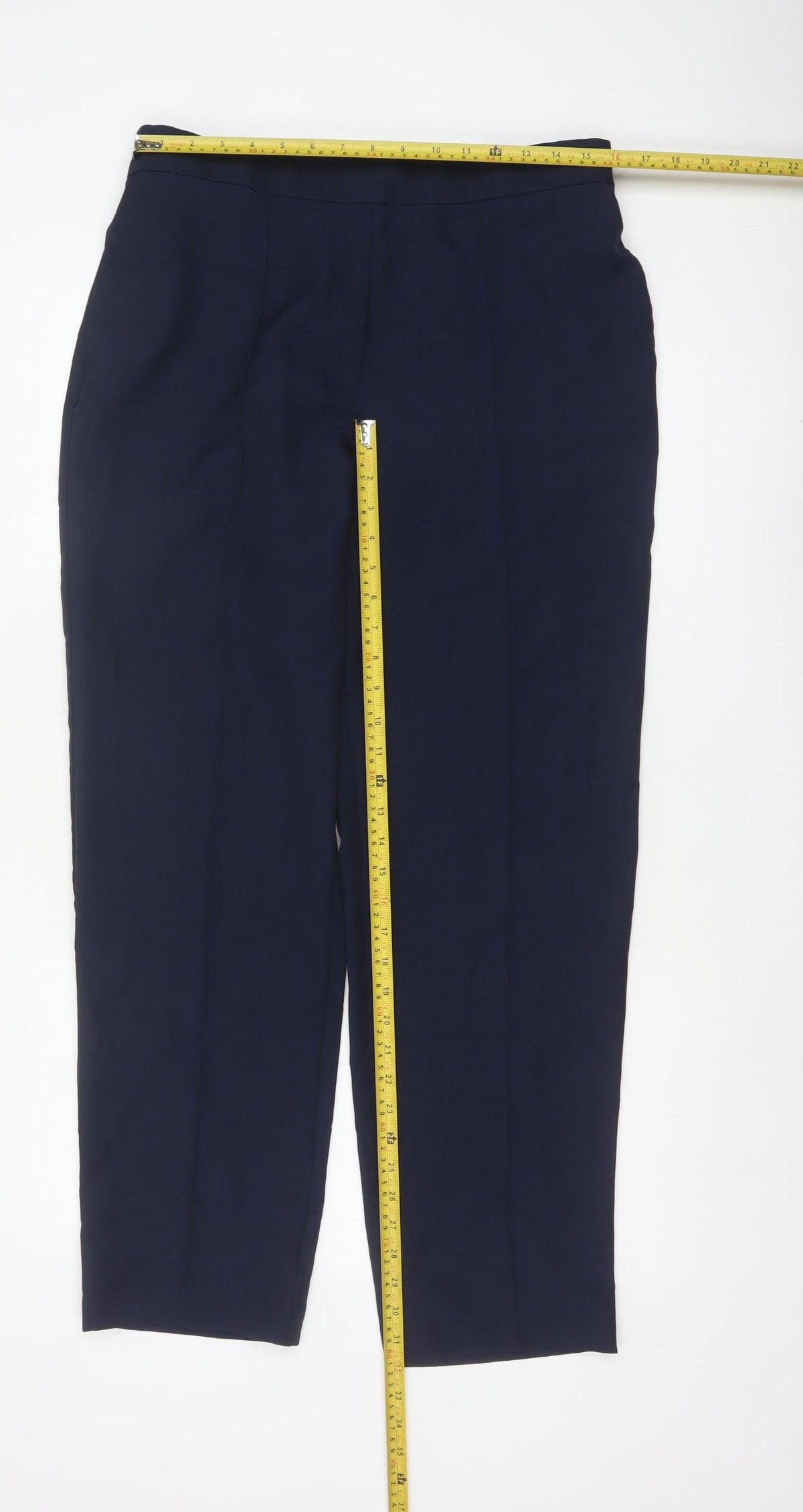 Marks and Spencer Women’s Navy UK 16 Tapered Pull-On Trousers
