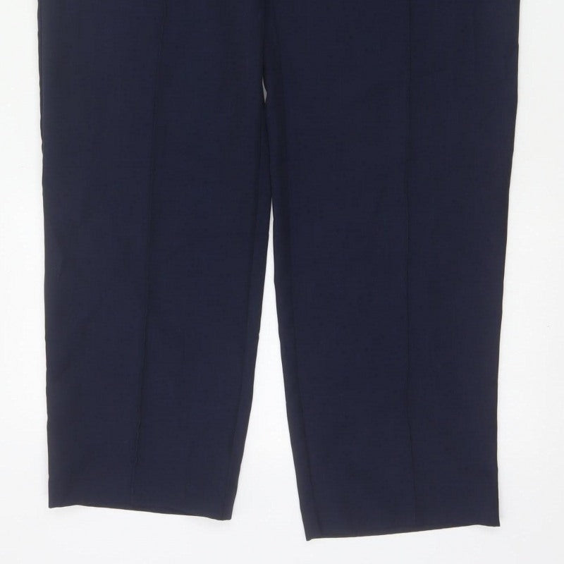 Marks and Spencer Women’s Navy UK 16 Tapered Pull-On Trousers