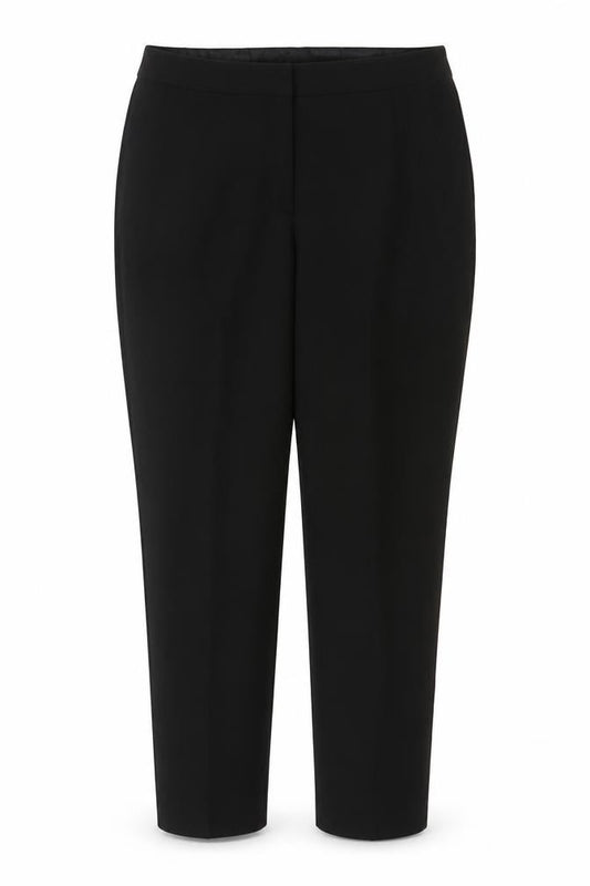 New Look Women Black UK 14 Tapered Lined Work Trousers