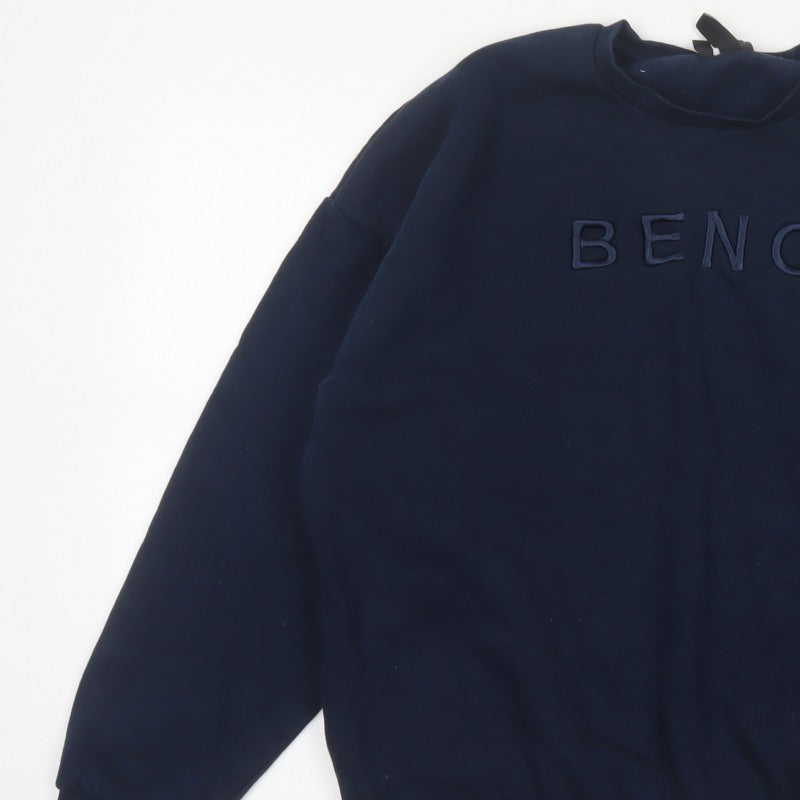 Bench Women’s Blue UK 20 3XL Logo Pullover Sweatshirt