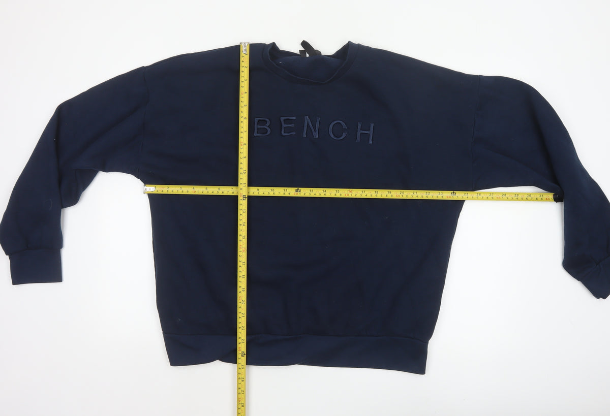 Bench Women’s Blue UK 20 3XL Logo Pullover Sweatshirt