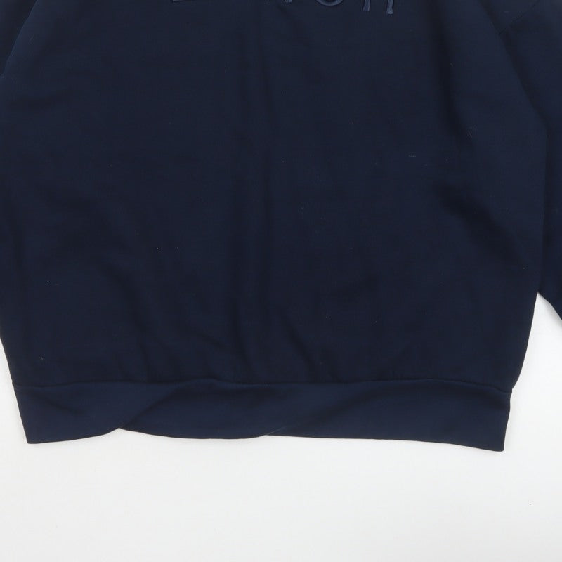 Bench Women’s Blue UK 20 3XL Logo Pullover Sweatshirt