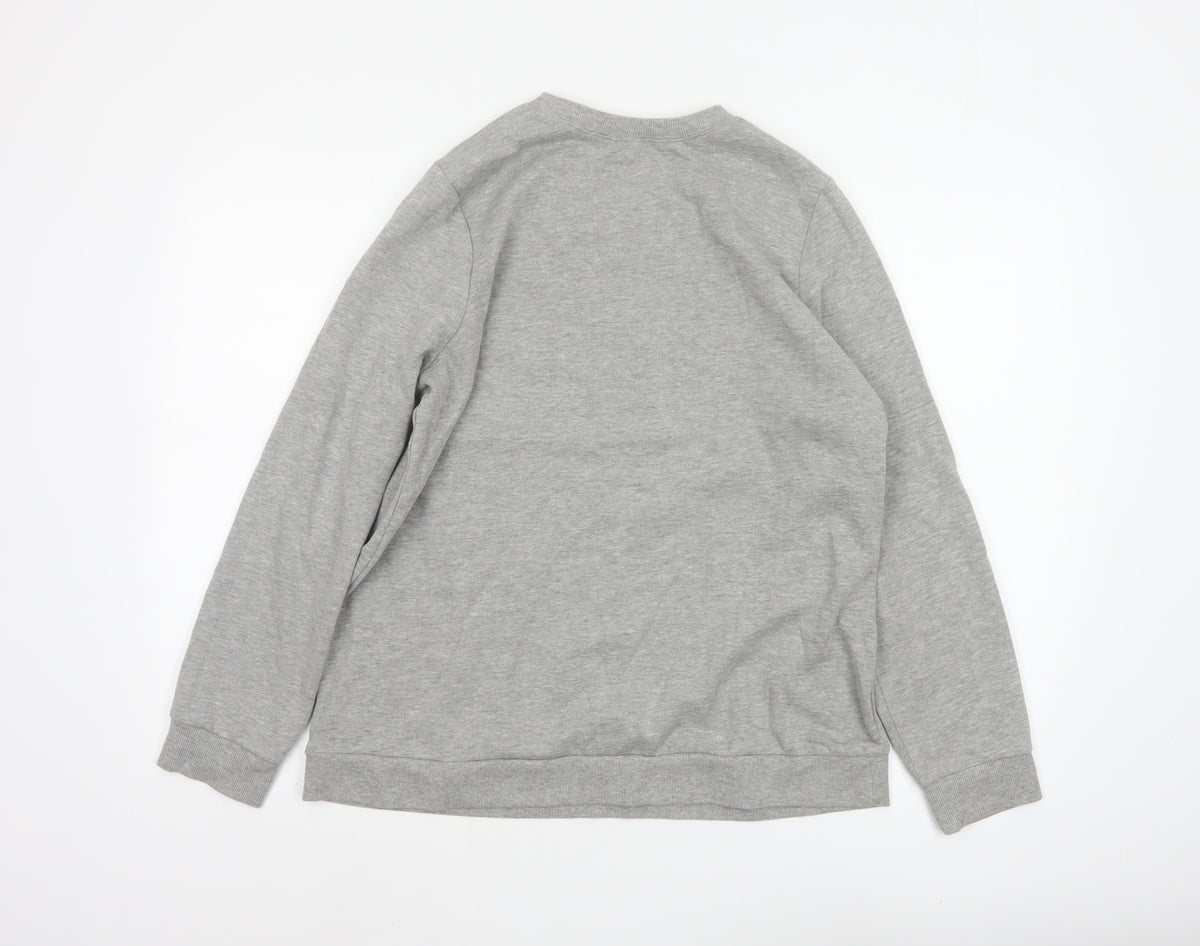 Avon Women Grey UK 14/16 Christmas Tree Sequin Pullover Sweatshirt