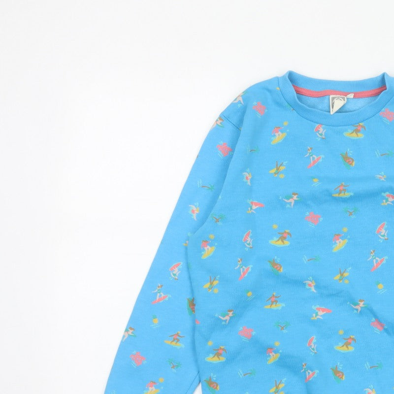 Saltrock Girls Blue Surf Print Sweatshirt Age 11-12 Years Pullover