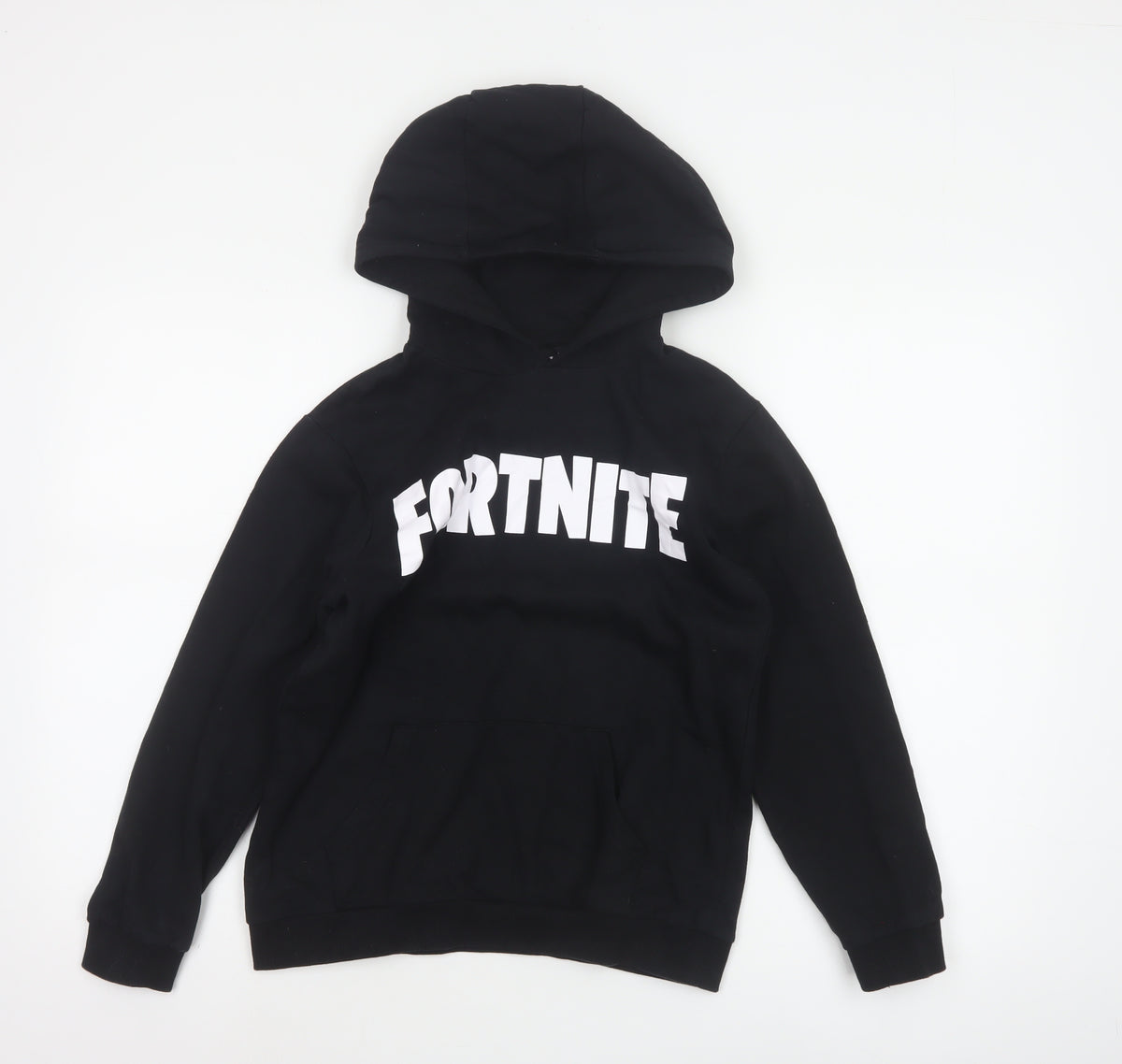 Fortnite Boys Black Logo Graphic Pullover Hoodie 11-12 Years