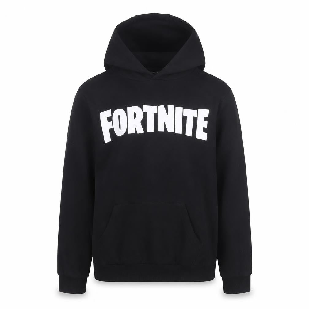 Fortnite Boys Black Logo Graphic Pullover Hoodie 11-12 Years