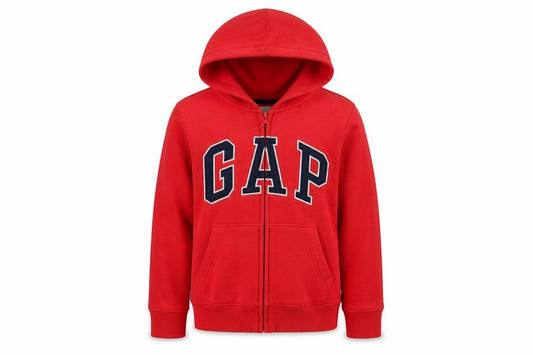 GAP Kids Boys Red XL 12-13 Years Full Zip Logo Hoodie