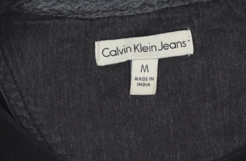 Calvin Klein Jeans Men’s Black M Logo Graphic Crew Neck Sweatshirt