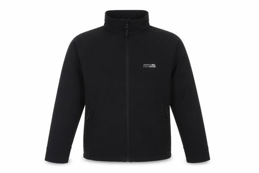Trespass Men’s Black L Softshell Wind Resistant Full Zip Jacket