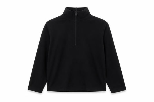 Mountain Warehouse Boys Black 5-6 Years Fleece 1/4 Zip Sweatshirt