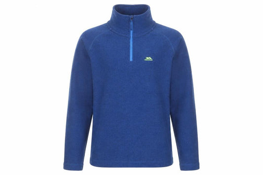 Trespass Boys Blue 11-12 Years 1/4 Zip Fleece Sweatshirt High Neck