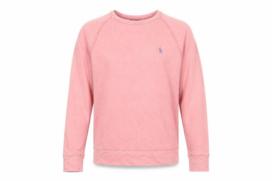 Polo Ralph Lauren Men’s Pink S Cotton Crew Neck Logo Sweatshirt