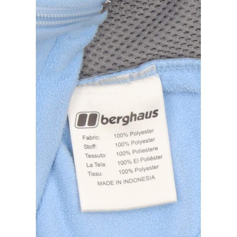 Berghaus Women Blue Size 10 Full Zip Fleece Jacket Pockets