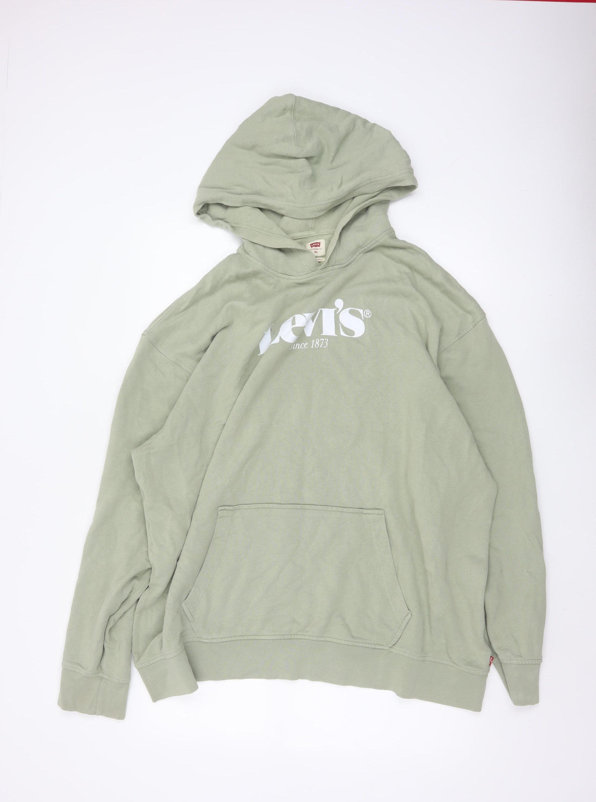Levi's Men's Green 2XL Relaxed Pullover Logo Hoodie Cotton