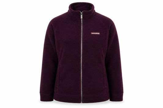 Craghoppers Women’s Purple UK 10 Fleece Full Zip Outdoor Jacket