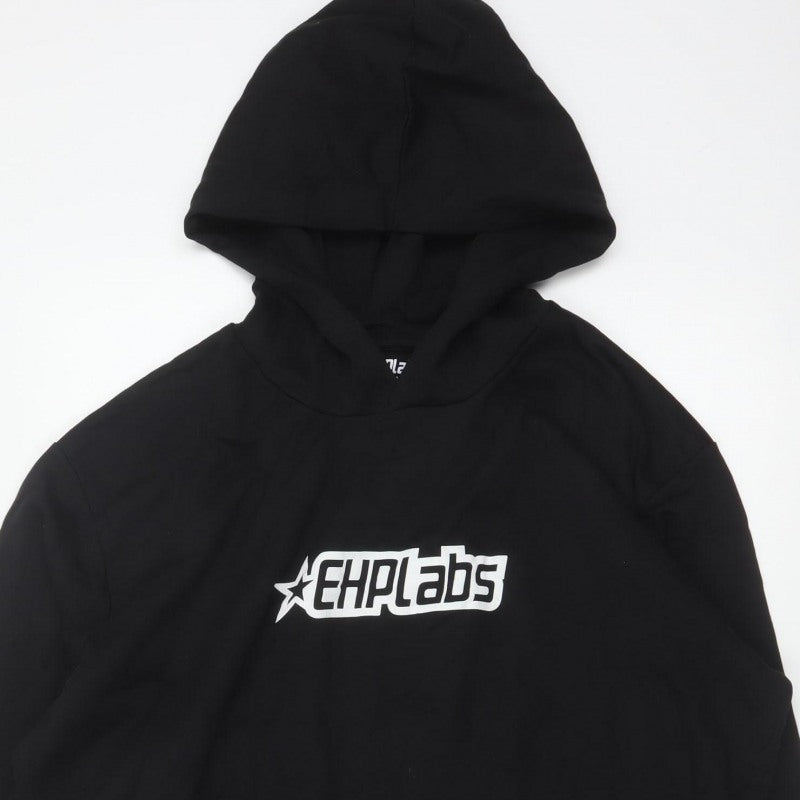 EHPLabs Men’s Black XL Pullover Logo Hoodie Gym Training