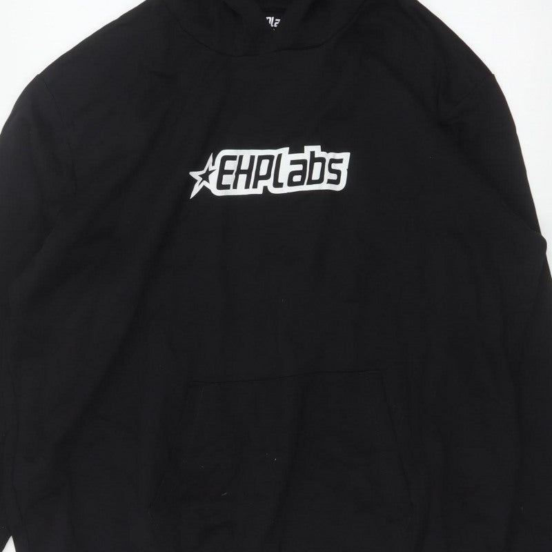 EHPLabs Men’s Black XL Pullover Logo Hoodie Gym Training